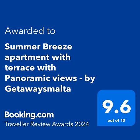 Summer Breeze Apartment With Terrace With Panoramic Views - By Getawaysmalta Mellieha Ngoại thất bức ảnh