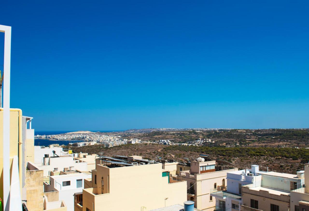 Summer Breeze Apartment With Terrace With Panoramic Views - By Getawaysmalta Mellieha Ngoại thất bức ảnh